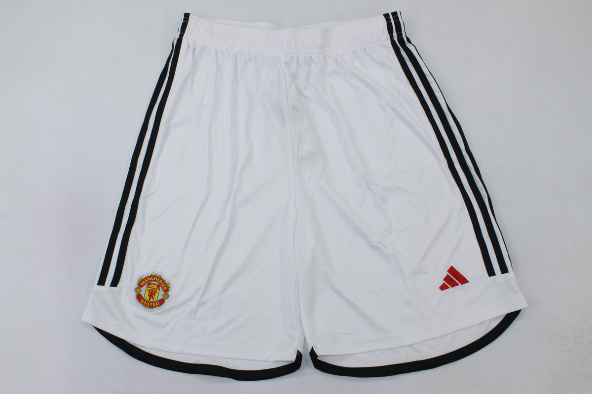 AAA Quality Manchester Utd 23/24 Home Soccer Shorts